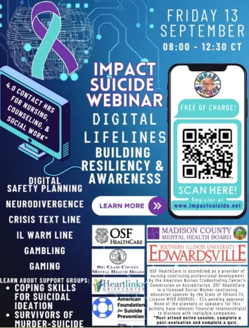 Webinar on suicide prevention resources